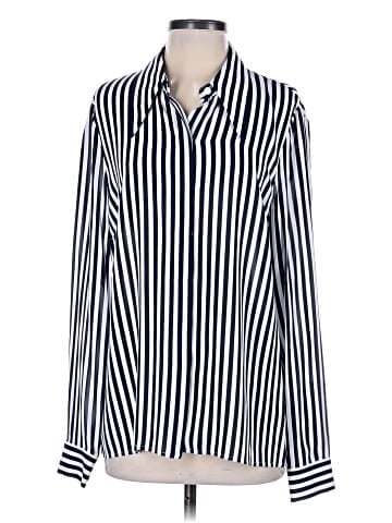 Michael Kors Collection Long Sleeve Silk Top (view 1)