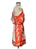 Yllw 100% Polyester Graphic Orange Cocktail Dress Size S - photo 4