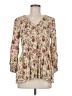 Rose + Olive Ivory 3/4 Sleeve Blouse Size M - photo 1