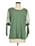Assorted Brands Green 3/4 Sleeve Top Size M - photo 1
