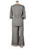 Piper & Scoot 100% Polyester Houndstooth Gray Jumpsuit Size L - photo 2