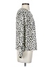 Nine West 100% Polyester Animal Print Ivory Long Sleeve Blouse Size XS - photo 4