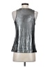 MNG Metallic Silver Sleeveless Top Size S - photo 2