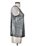 MNG Metallic Silver Sleeveless Top Size S - photo 4