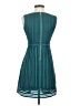 J.Crew 100% Polyester Chevron-herringbone Teal Cocktail Dress Size 00 - photo 2