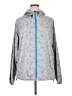 Asics 100% Polyester Argyle Gray Windbreaker Size XL - photo 1