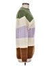 Lush Color Block Purple Pullover Sweater Size M - photo 4