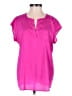 Ivanka Trump 100% Polyester Pink Short Sleeve Blouse Size XS - photo 1