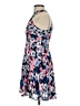 Express 100% Polyester Floral Blue Cocktail Dress Size 0 - photo 5