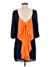 Assorted Brands Solid Blue Casual Dress Size Med - P - photo 2