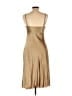 Bebe 100% Polyester Metallic Gold Cocktail Dress Size L - photo 2