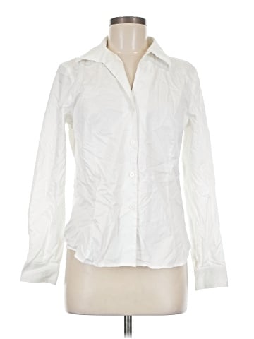 Ellen Tracy Long Sleeve Button-Down Shirt (view 1)