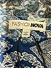 Fashion Nova 100% Polyester Paisley Blue Long Sleeve Blouse Size M - photo 7