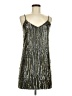 Eight Sixty Metallic Silver Black Cocktail Dress Size M - photo 1