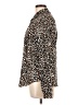 J.Crew Animal Print Brown Long Sleeve Blouse Size 12 - photo 5