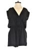 Banana Republic 100% Polyester Solid Black Romper Size 00 Petite - photo 1
