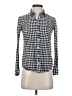 J.Crew Houndstooth Black Long Sleeve Button-Down Shirt Size 00 - photo 1