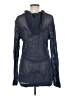 Chico's 100% Cotton Metallic Blue Pullover Sweater Size Med (1) - photo 2