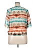A. Byer 100% Polyester Teal Short Sleeve Blouse Size XL - photo 2