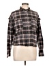 Universal Thread 100% Cotton Plaid Gray Long Sleeve Button-Down Shirt Size L - photo 1