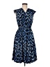 Taylor Print Blue Casual Dress Size 6 - photo 1