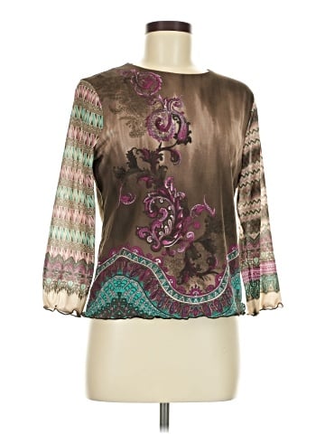 AK Anne Klein 3/4 Sleeve T-Shirt (view 1)