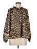 Cleobella Animal Print Gold Long Sleeve Blouse Size M - photo 1