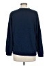 Blair 100% Acrylic Floral Blue Sweatshirt Size M - photo 2
