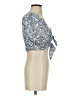 Intermix Silver Short Sleeve Blouse Size 2 - photo 4