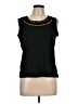 Rafaella 100% Cotton Black Sleeveless Top Size L (petite) - photo 1