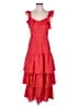 Likely 100% Polyester Hearts Red Casual Dress Size 6 - photo 1