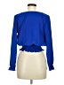 Timing Blue Long Sleeve Blouse Size M - photo 2