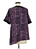 Dana Buchman 100% Polyester Purple Short Sleeve Blouse Size M - photo 2