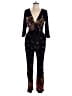 Feather Bone by Anthropologie Stars Black Jumpsuit Size 10 - photo 1
