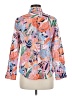 Talbots 100% Cotton Print Pink Long Sleeve Blouse Size 6 (estimated, petite) - photo 2