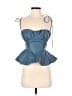 LPA 100% Polyurethane Blue Sleeveless Top Size XS - photo 1