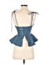 LPA 100% Polyurethane Blue Sleeveless Top Size XS - photo 2