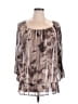 Kaelyn-Max 100% Polyester Brown 3/4 Sleeve Blouse Size 1X - photo 1