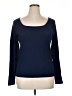 a.n.a. A New Approach Blue Long Sleeve Top Size XL - photo 1