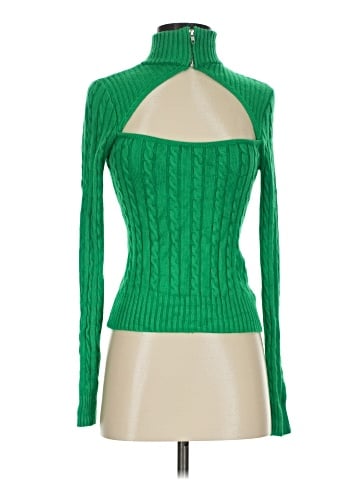 Olivaceous Turtleneck Sweater (view 1)