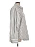 alexanderwang.t 100% Cotton Stripes Silver Long Sleeve Button-Down Shirt Size L - photo 4