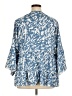 Unbranded Blue 3/4 Sleeve Blouse Size XL - photo 2