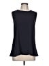 Ann Taylor 100% Polyester Black Sleeveless Blouse Size L - photo 1