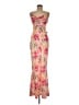 Assorted Brands 100% Polyester Floral Pink Cocktail Dress Size 9 - 10 - photo 1