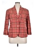 Talbots Plaid Red Blazer Size 14 - photo 1