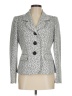 Le Suit 100% Polyester Animal Print Gray Blazer Size 8 - photo 1