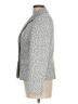 Le Suit 100% Polyester Animal Print Gray Blazer Size 8 - photo 5