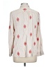 Chico's 100% Rayon Hearts Ivory Long Sleeve Button-Down Shirt Size Lg (2) - photo 2