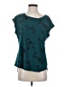 Elle Teal Short Sleeve Top Size S - photo 1