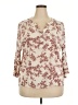 Fun2Fun 100% Rayon Ivory 3/4 Sleeve Blouse Size 3X - photo 1
